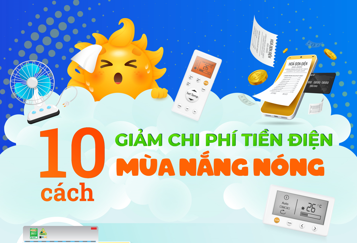 Với những mẹo nhỏ và đơn giản, các hộ gia đình có thể cắt giảm lượng điện năng tiêu thụ trong mùa nắng nóng, nhờ đó giảm chi phí tiền điện hàng tháng.

